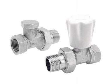 FERRO Ravni radijatorski set 1/2", bijeli